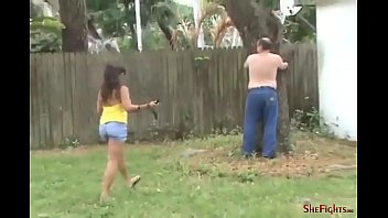 Public Whipping of Mikaela's Slave - Ferocious and Painful Lashes by Two Merciless Fighters