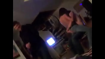 Girlfriend lap dance with tits out for friends to see and enjoy
