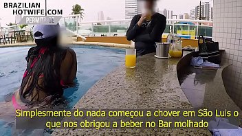 FIQUEI DE PAU DURO VENDO A ANA PROVOCAR O GARÇOM NA PISCINA