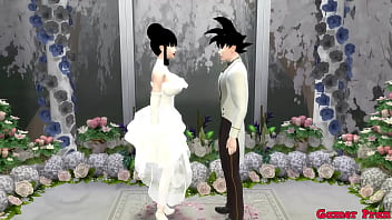 Milk's Marriage Episode 1 The Wedding of Goku and his Wife Chichi very romantic but it ends in Netorare Wife Fucked like a Bitch Husband Cuckold Dragon Ball Porn Hentai