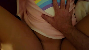 step Daddy sticks his cock into his while diaper