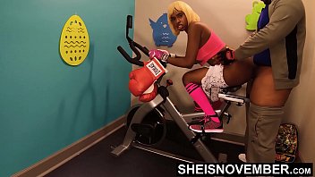 My Aggressive Fitness Trainer Big Cock Made Me Cheat On My Lame Boyfriend With Painful Anal Fucking On Bike, Cute Busty Slut Sheisnovember Giant Big Tits Udders And Erect Nipples Bouncing With Rough Big Dick Anal Fuck on Msnovember