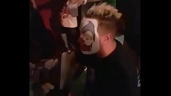 Clown Having Some Feet On His Face At Twiztid's "Mostasteless 2017" Concert On October 26th 2017