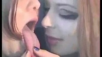 d. girls drinking and sucking each others tounges