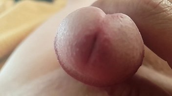 Playing with my cock. Masturbating pre cum.