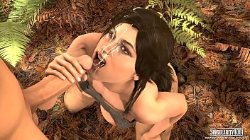 Lara Croft Cumshot