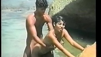 Horny Brazilians Fucking In The Ocean