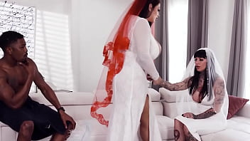 BBW Bride Having Interracial Sex Before Wedding