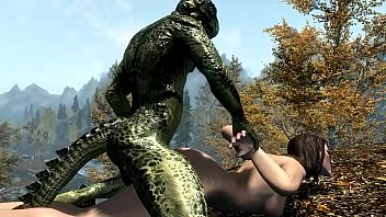 Argonian gets laid with Lydia Part 1