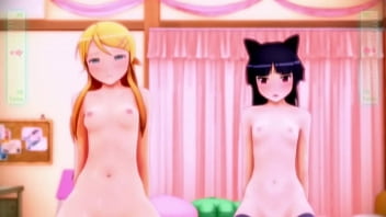 [Uncensored] My Little Sister & Kuroneko Can’t Ride This Well!?   Extra loops from the same creator (Threefish)