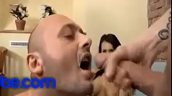 Lucky Man's GF Demands that he lick her daughter's pussy