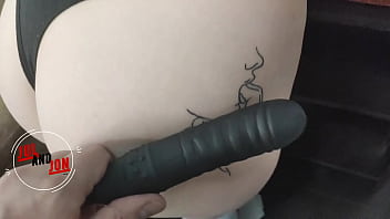 Girlfriend deep fuck tight teen asshole and suck big cock.