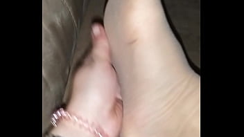 footjob teaser with nylons