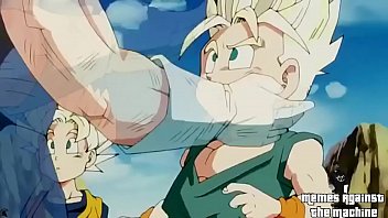 DBZ vegeta se despedindo de Trunks