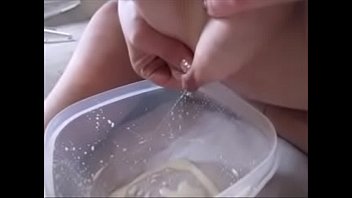Milking my boobs and drinking breast milk and eating cookies