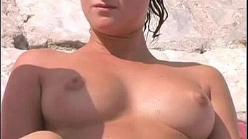 Teen nude in public beach