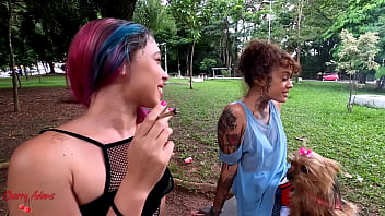 I had sex with The Hottie Of the Park! I met Forbidden Smoking Marijuana in the Park, I called her to my house and we Came squirting on each others Pussies - Real Lesbian Sex - Brazilian Amateur Cherry Adams and her Friend Fucking and Enjoying