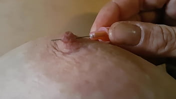 I love the of pushing a needle through my hard nipple, then playing with it to make me cum incredibly hard