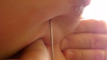 Needle goes through boob