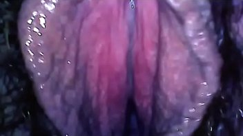 Hairy pussy and hairy ass for this fantastic pee from very close d. it all!