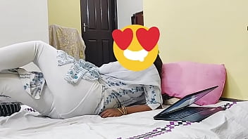 Best ever Indian husband hardcore doggystyle sex with curvy  maid in wife's absence.