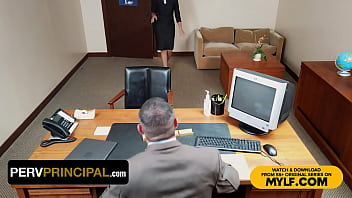 Perv Principal - Big Tits Blonde Milf Meets With Principal To Discuss Her Stepdaughters Misbehavior