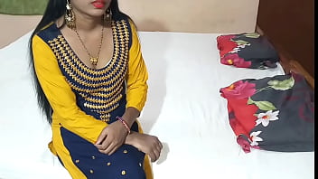 Beautiful lover xxxfucked in new yellow panjabi dress with her ex boyfriend