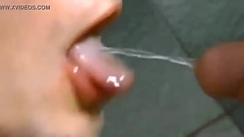 Shemale swallow Cum, piss and self facial.