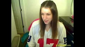 Great masturbation of horny teen on web cam