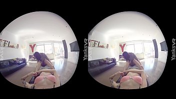 Excited amateur lesbian cuties from Yanks Marina and Charlotte in 3D virtual reality are truly what heaven must look like
