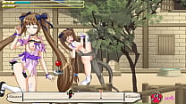 Pretty woman in sex with monster man in twin tail magic hentai porn videogame